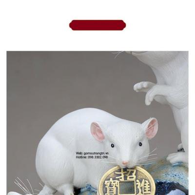 TƯỢNG CHUỘT PHONG THỦY NGẬM TIỀN VÀNG